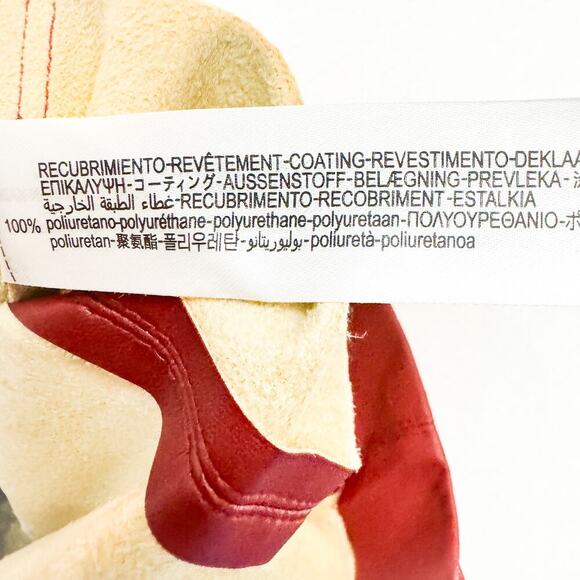 Zara Mid-rise Legging Red Skinny Faux Leather Side Zip Hot Pants Size Medium NWT - Picture 6 of 9